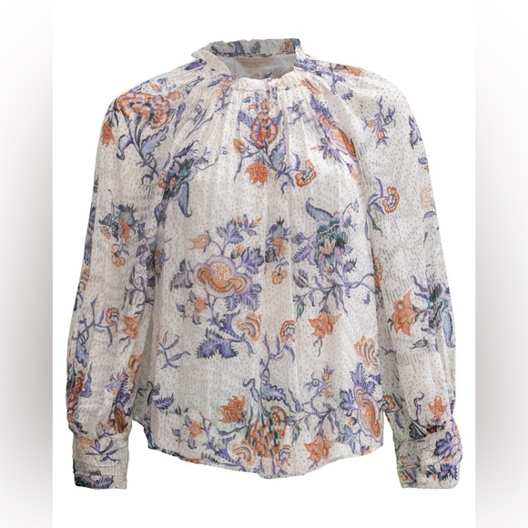 Long Sleeve Silk Toile Top in Snow
Combo
Rebecca Taylor
Color:Snow Combo - Picture 4 of 10